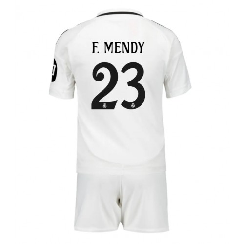 Dětský fotbalový dres Real Madrid Ferland Mendy #23 2024-25 Domácí Krátký Rukáv (+ trenýrky)